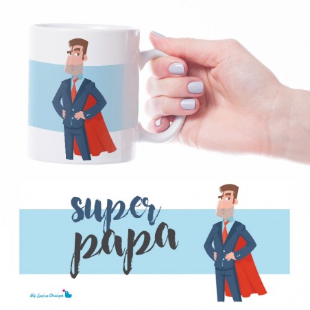 Taza Día del Padre Superpapá